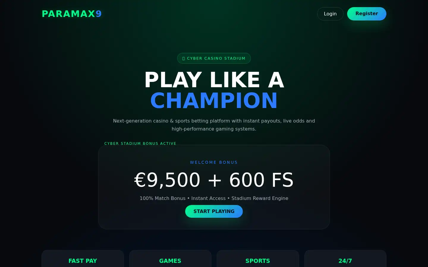 Screenshot of paramax9casino.site