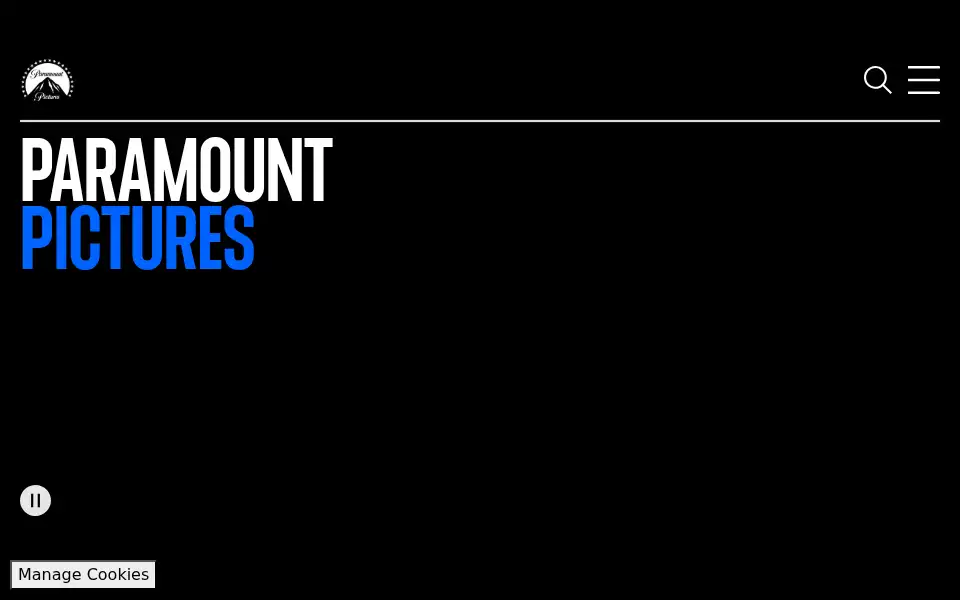 Screenshot of paramountpictures.com