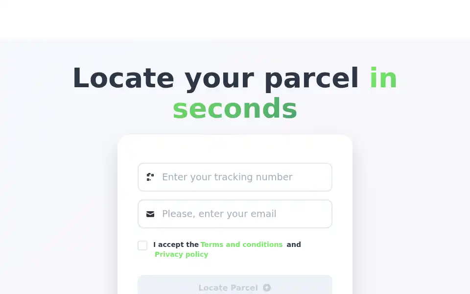 Screenshot of parcelfy.app