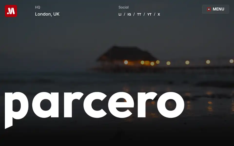 Screenshot of parcero.digital