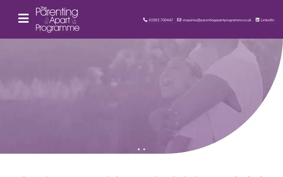 Screenshot of parentingapartprogramme.co.uk