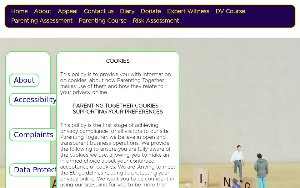 Screenshot of parentingtogether.co.uk