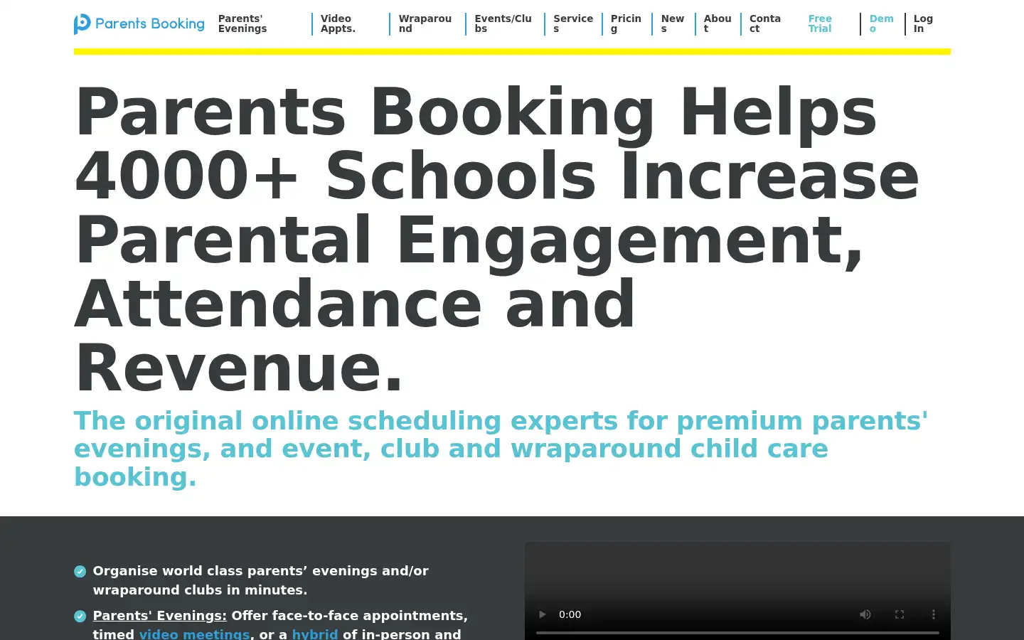 Screenshot of parents-booking.com