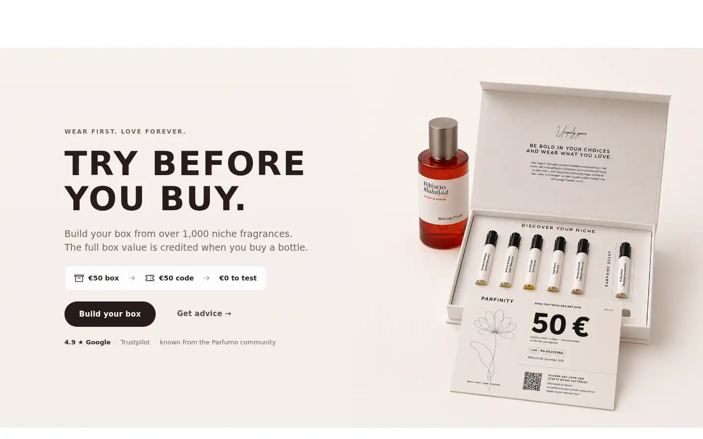 Screenshot of parfinity.com