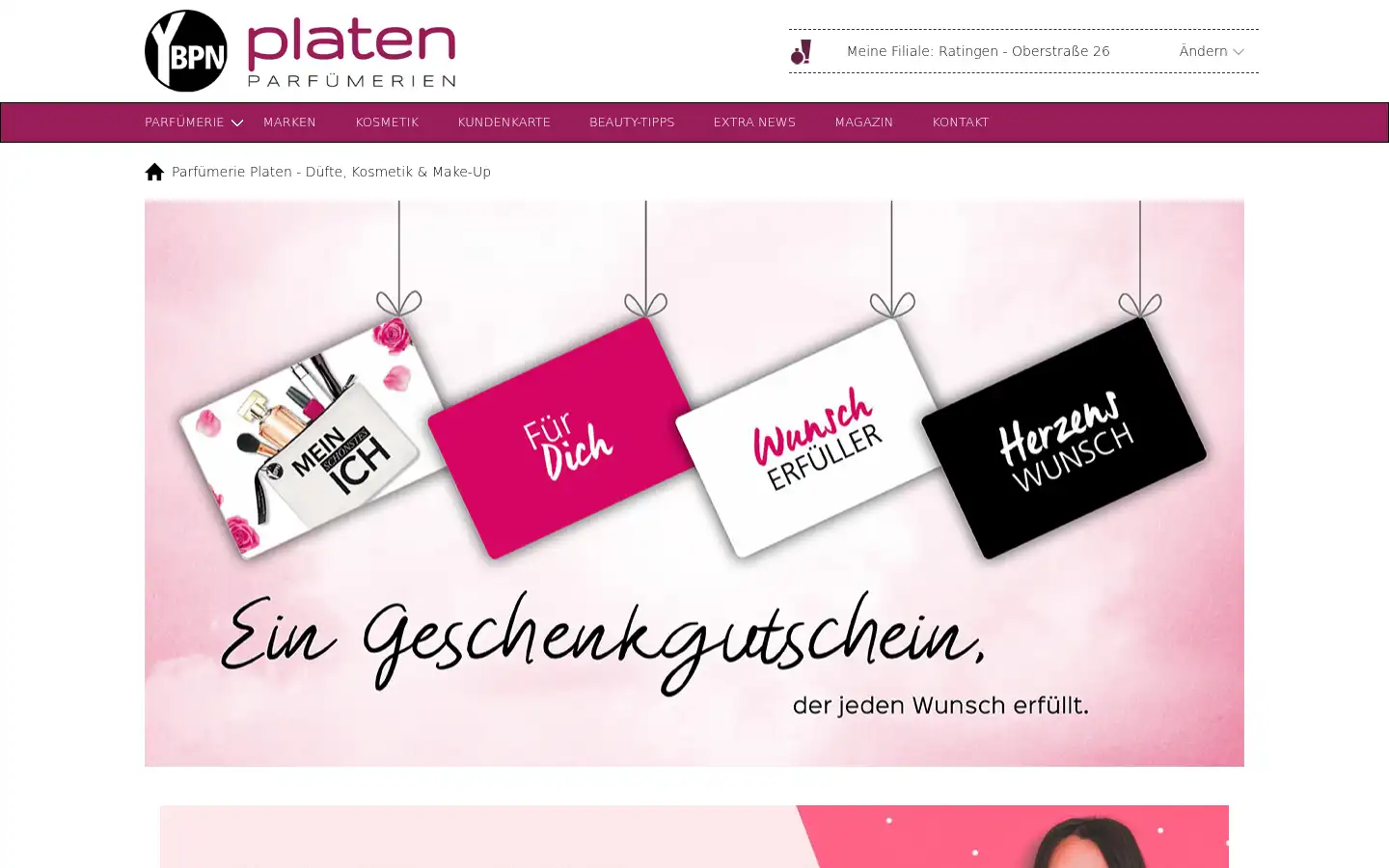 Screenshot of parfuemerie-platen.de