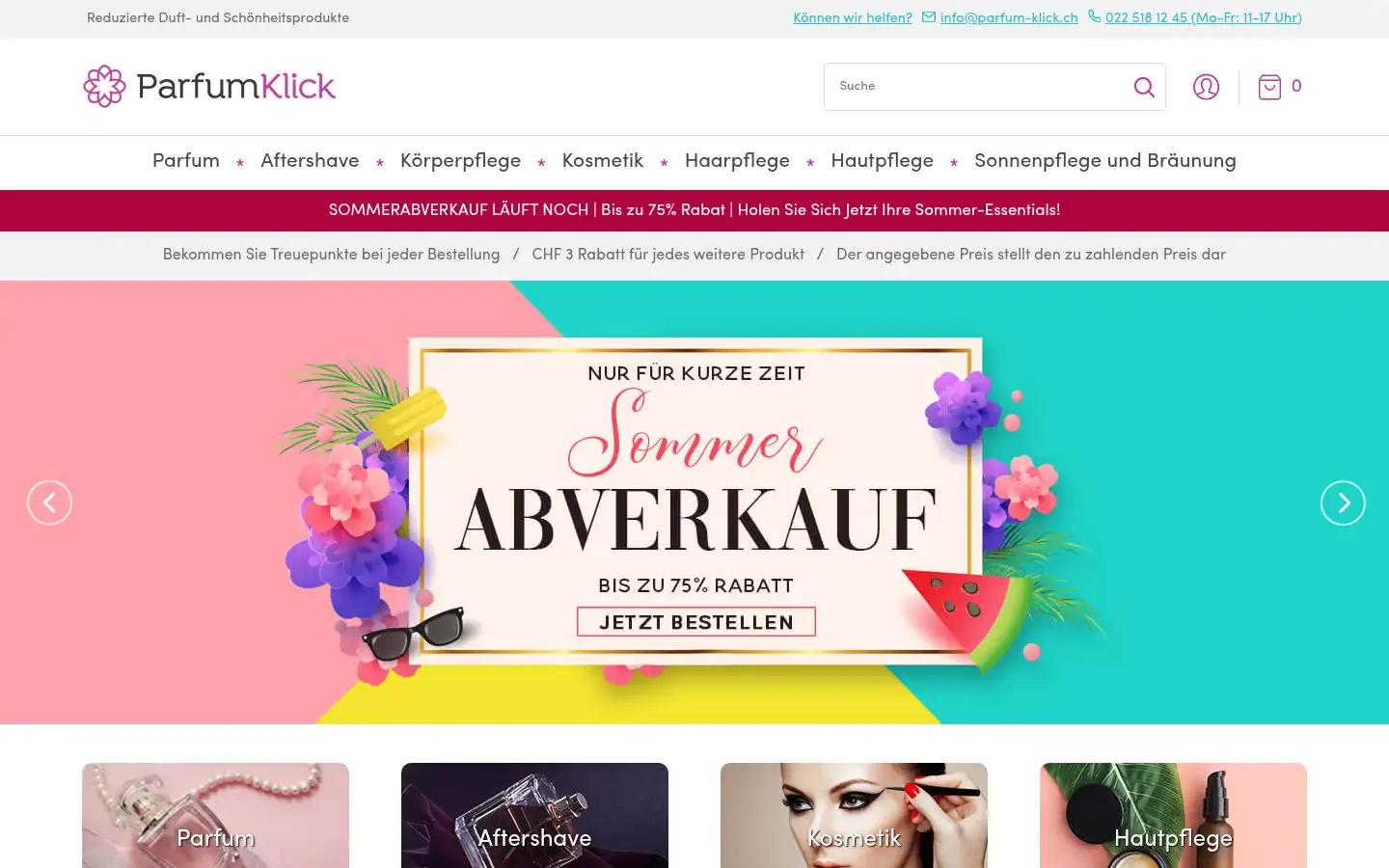Screenshot of parfum-klick.ch
