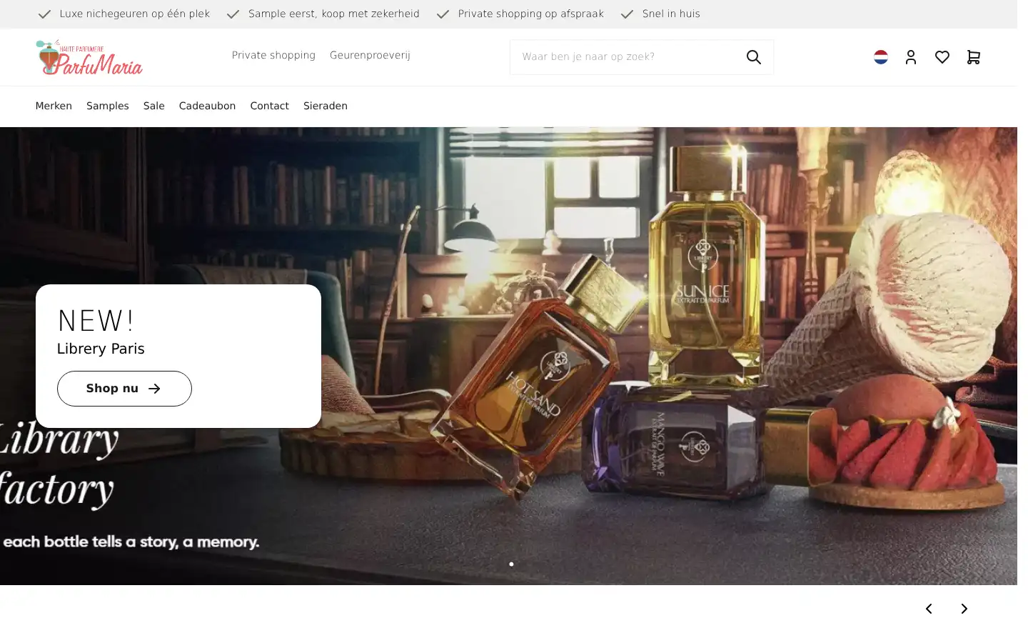 Screenshot of parfumaria.com
