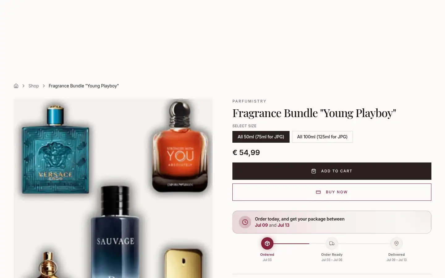 Screenshot of parfumistry.store