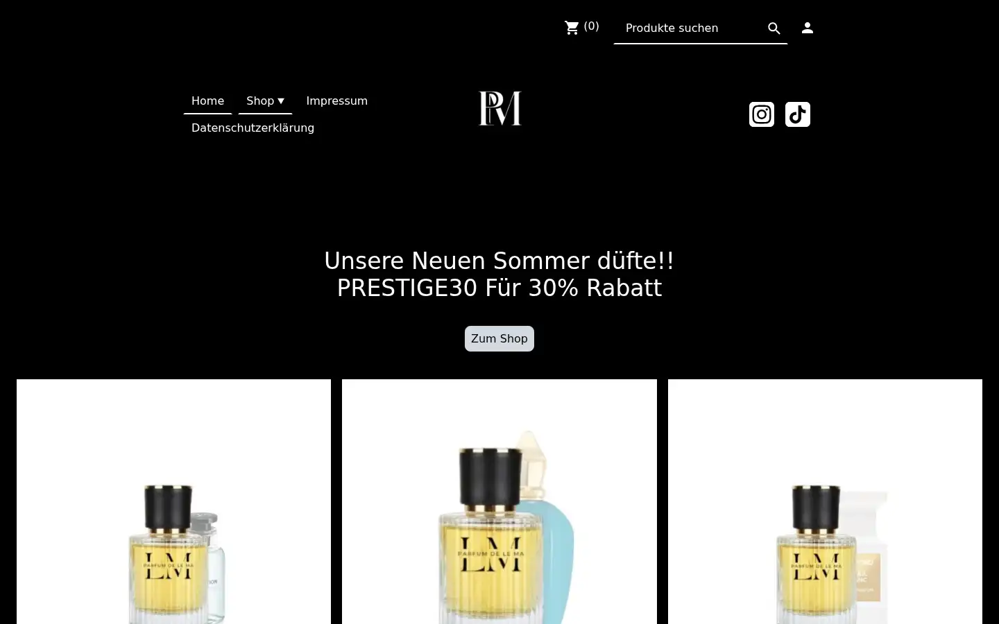 Screenshot of parfummaule.com