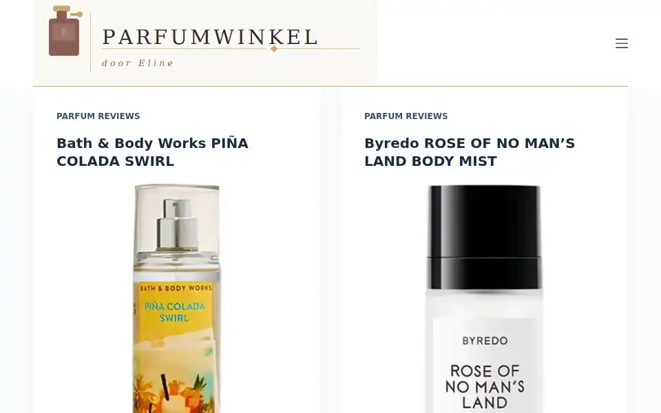 Screenshot of parfumwinkel.nl