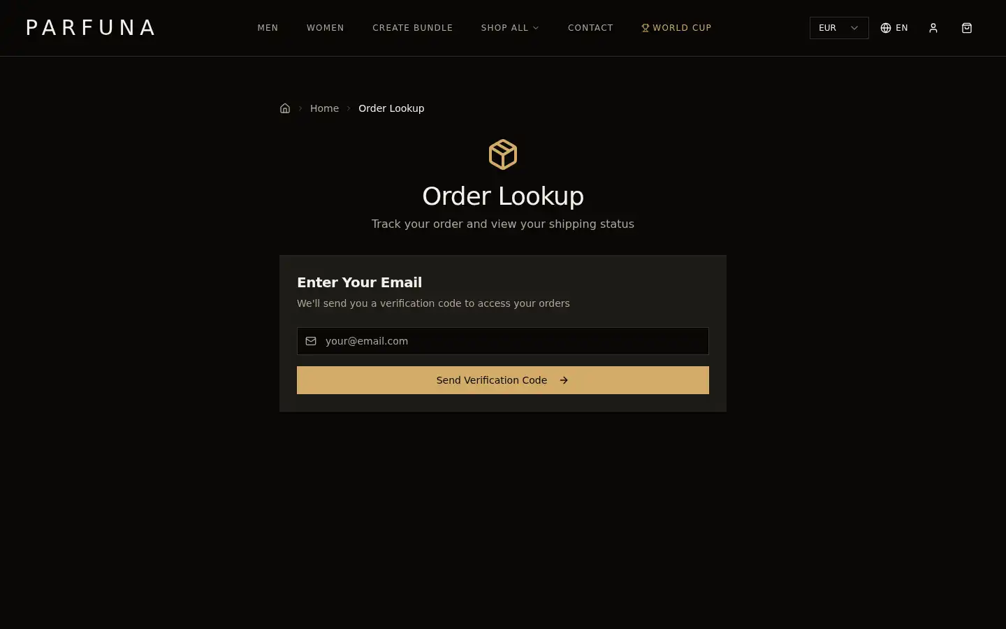 Screenshot of parfuneu.com