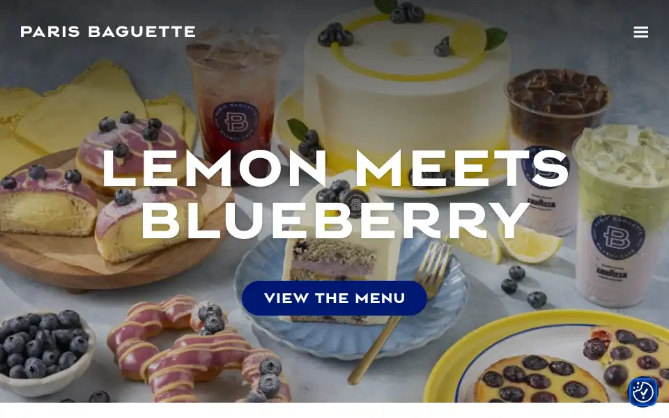 Screenshot of parisbaguette.com