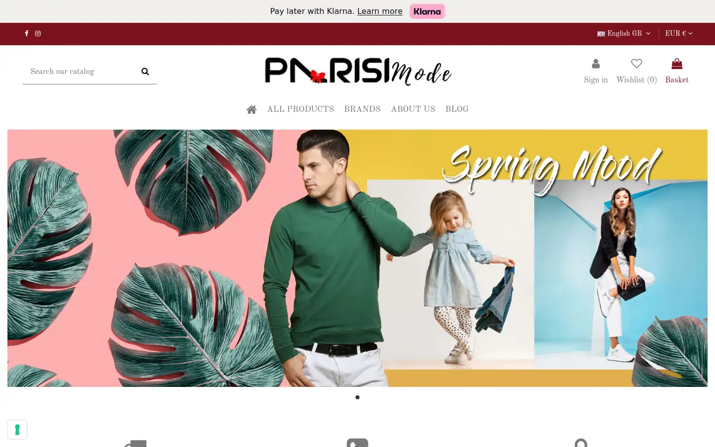 Screenshot of parisimode.it