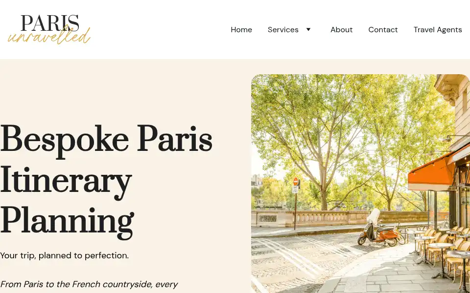 Screenshot of parisunravelled.com