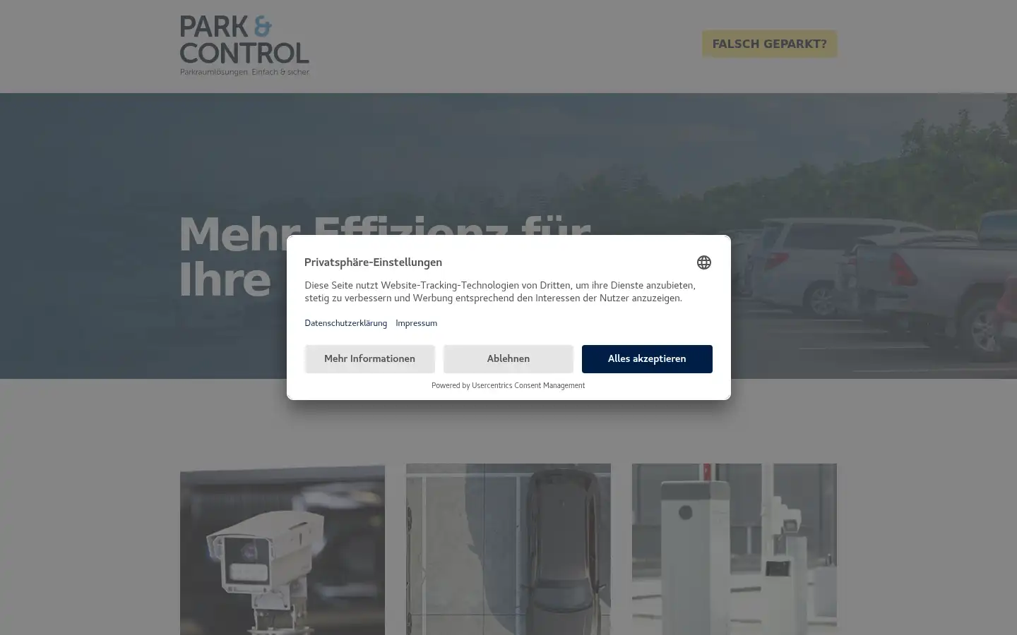 Screenshot of park-control.de