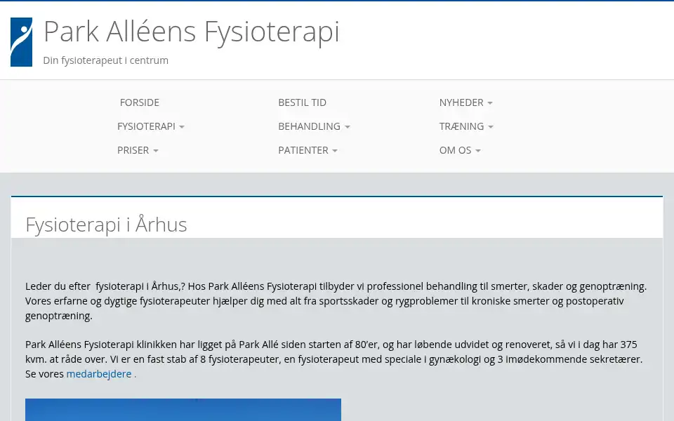 Screenshot of parkallefys.dk