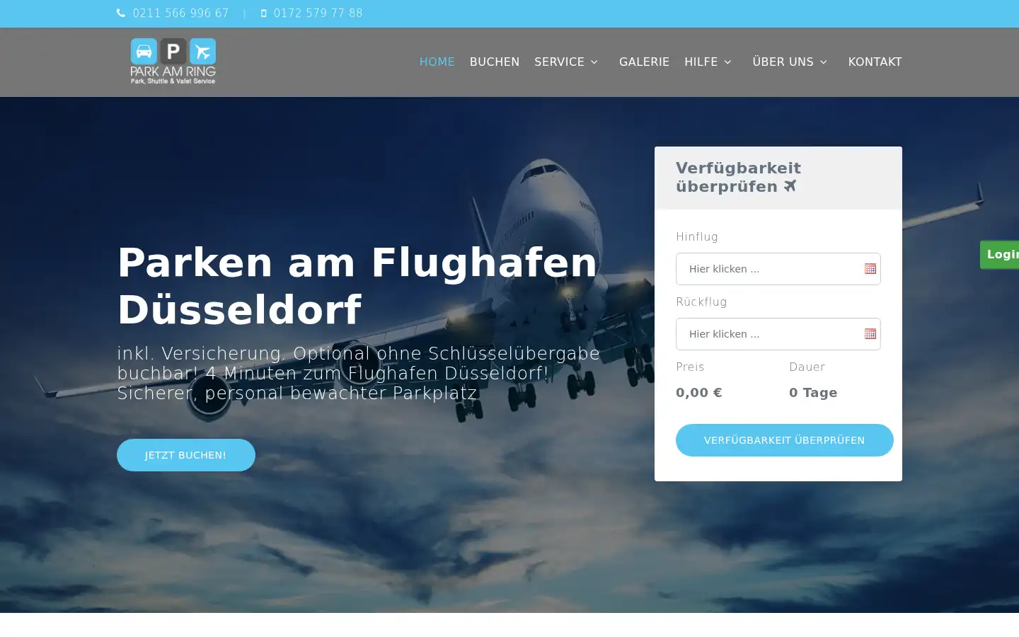 Screenshot of parkamring.de
