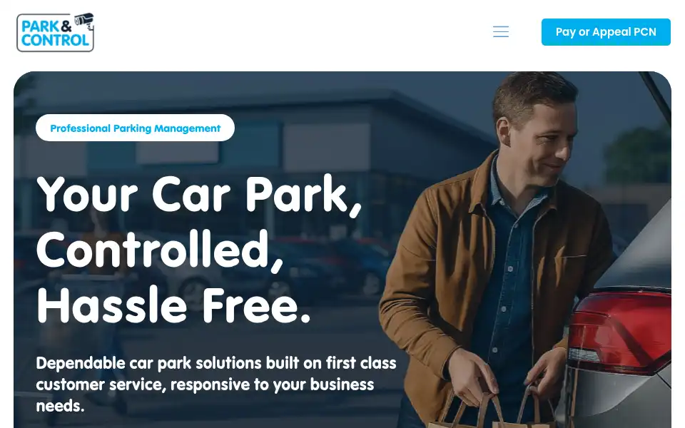 Screenshot of parkandcontrol.co.uk