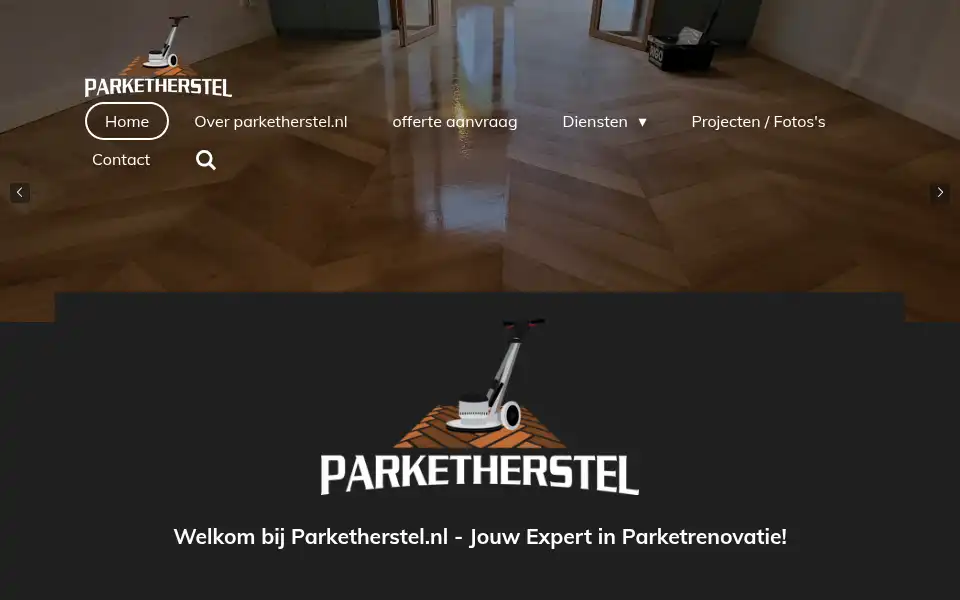 Screenshot of parketherstel.nl