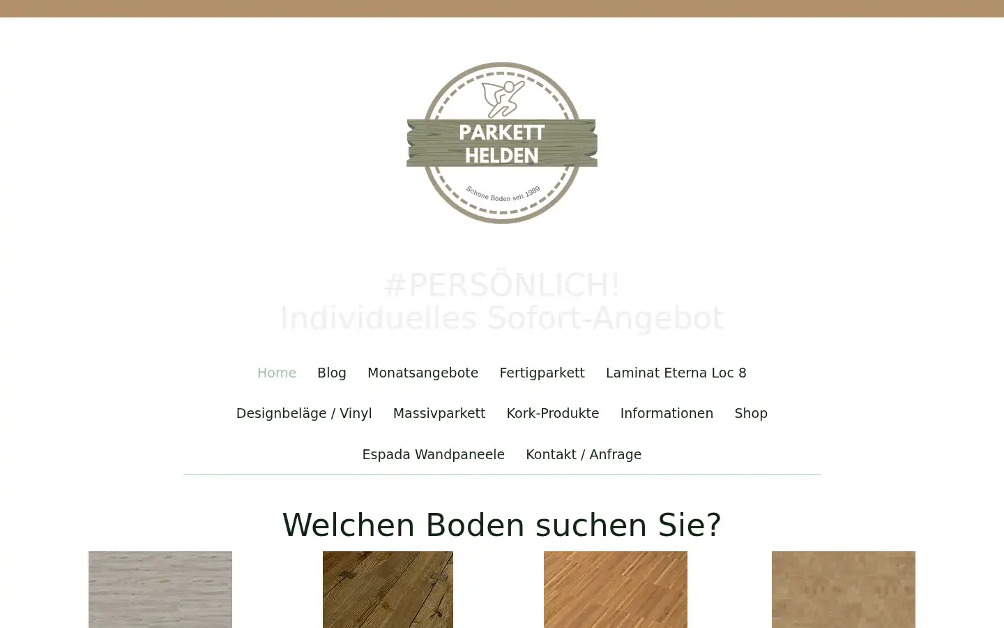 Screenshot of parkett-helden.de