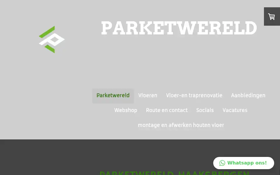 Screenshot of parketwereld.nl