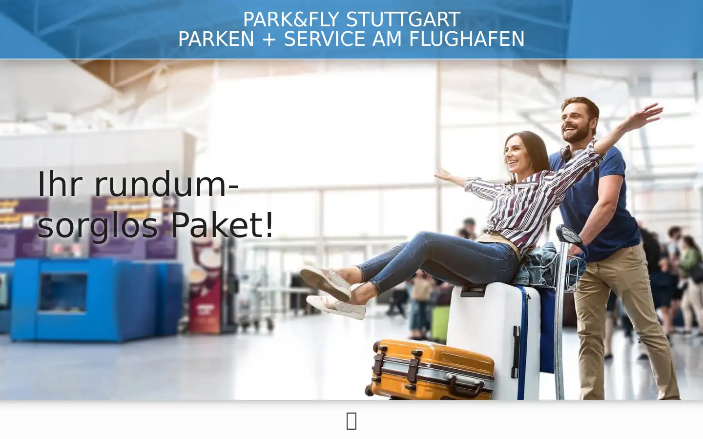Screenshot of parkfly-stuttgart.de