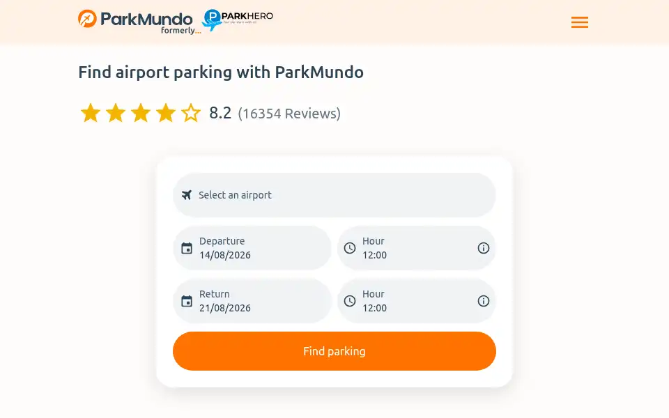 Screenshot of parkhero.co.uk