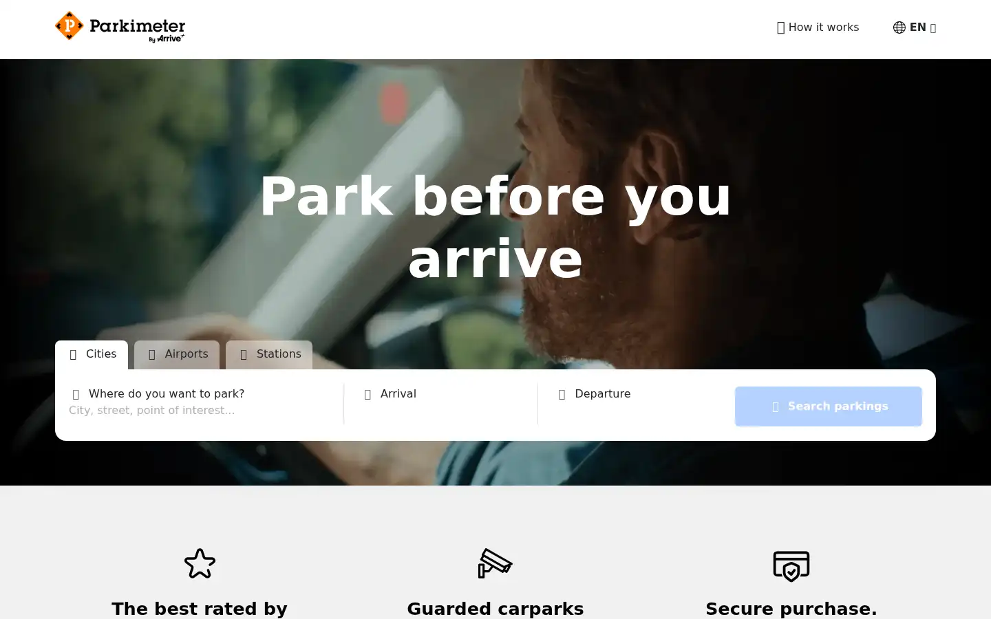 Screenshot of parkimeter.com