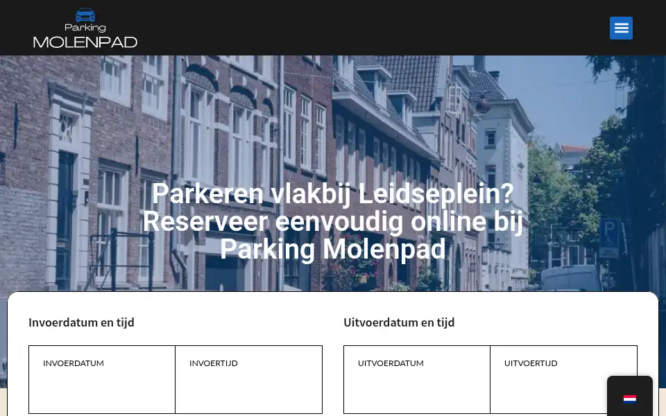 Screenshot of parkingmolenpad.nl