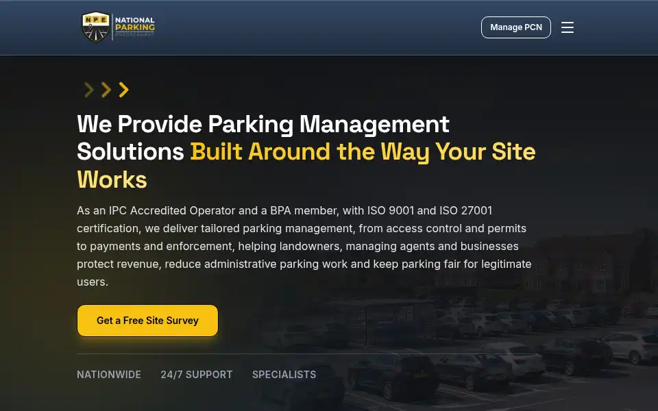 Screenshot of parkingprotection.co.uk