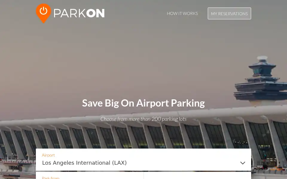Screenshot of parkon.com