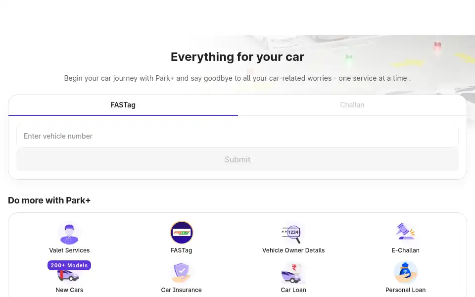 Screenshot of parkplus.io