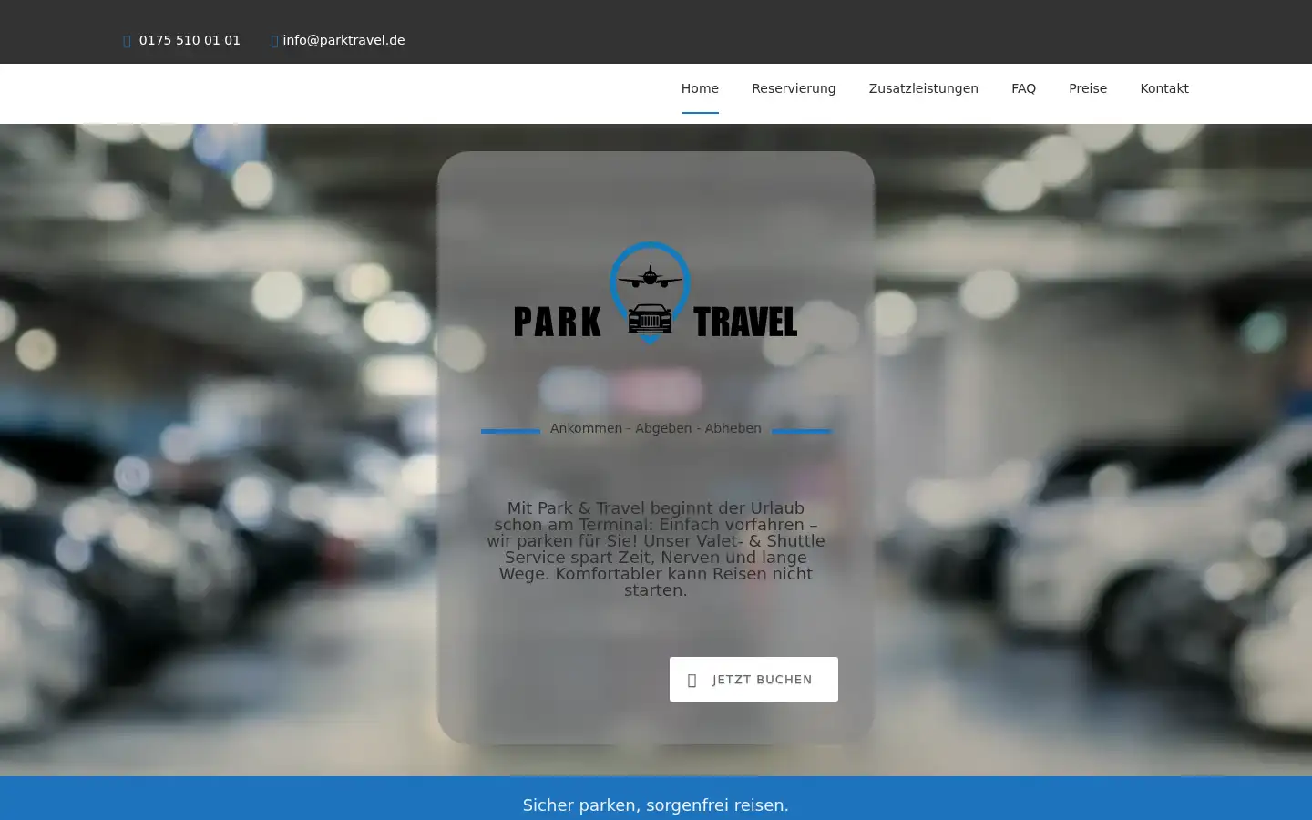 Screenshot of parktravel.de