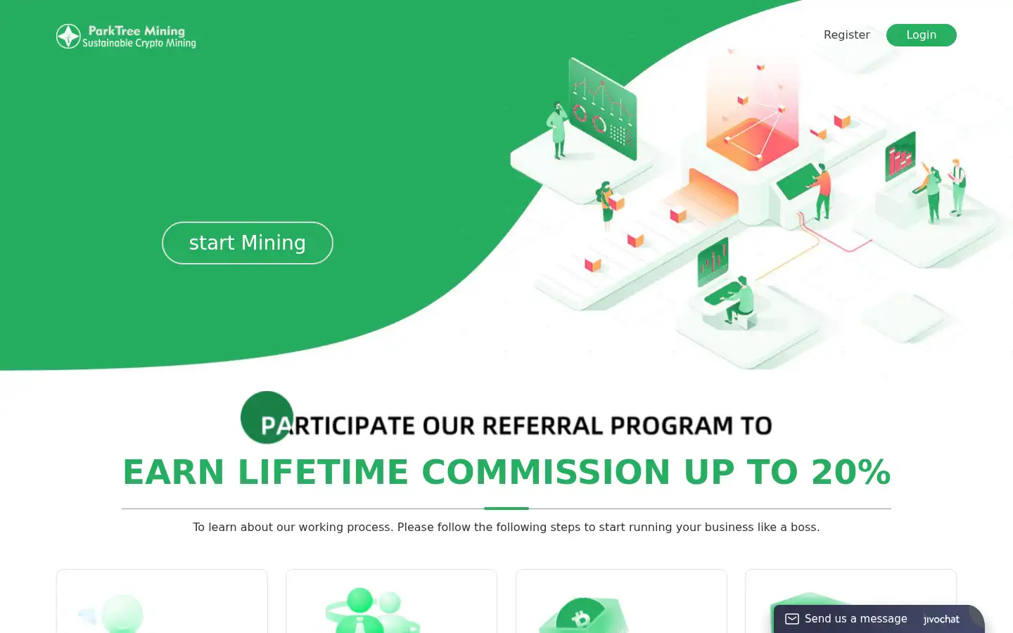 Screenshot of parktreeminings.com
