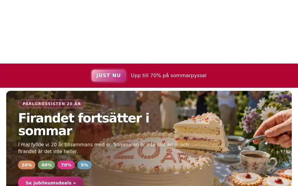Screenshot of parlgrossisten.se