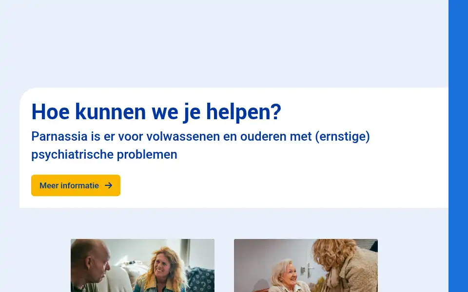 Screenshot of parnassia.nl