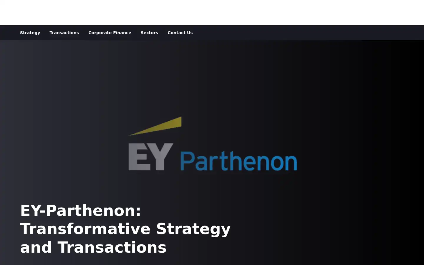Screenshot of parthenon.ey.com