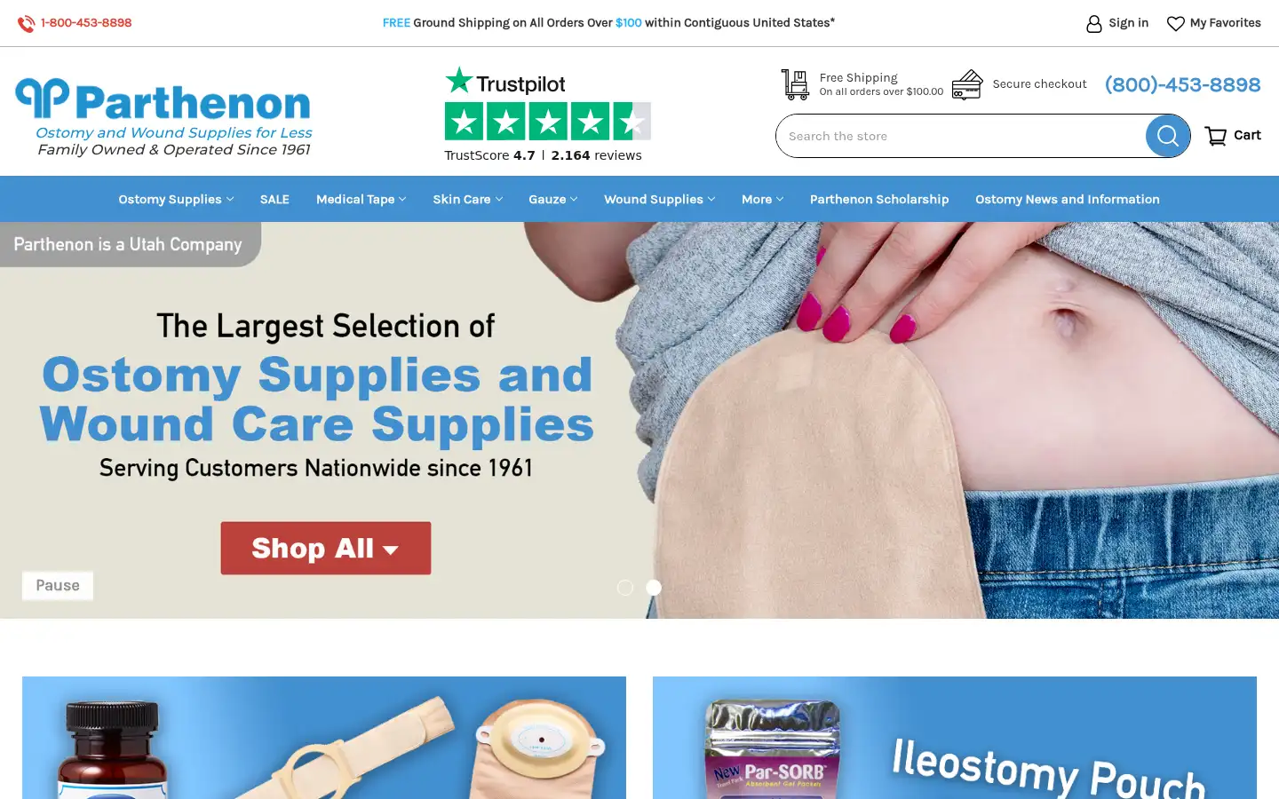Screenshot of parthenoninc.com