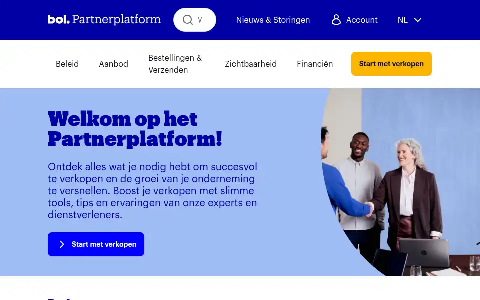 Screenshot of partnerplatform.bol.com
