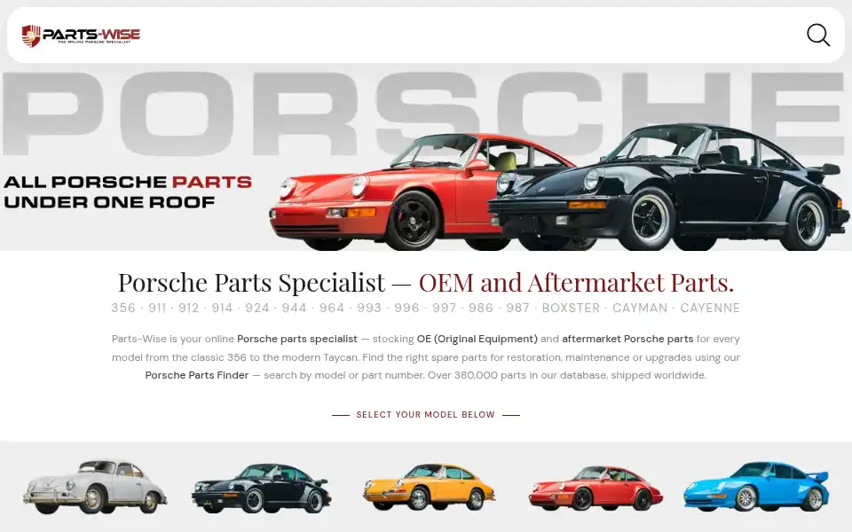 Screenshot of parts-wise.com