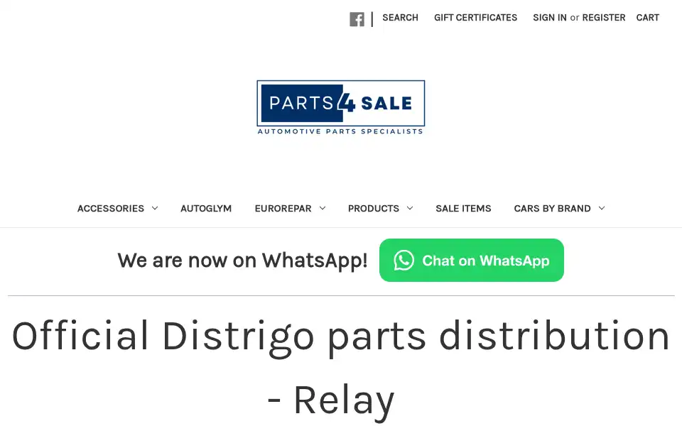 Screenshot of parts4sale.co.uk