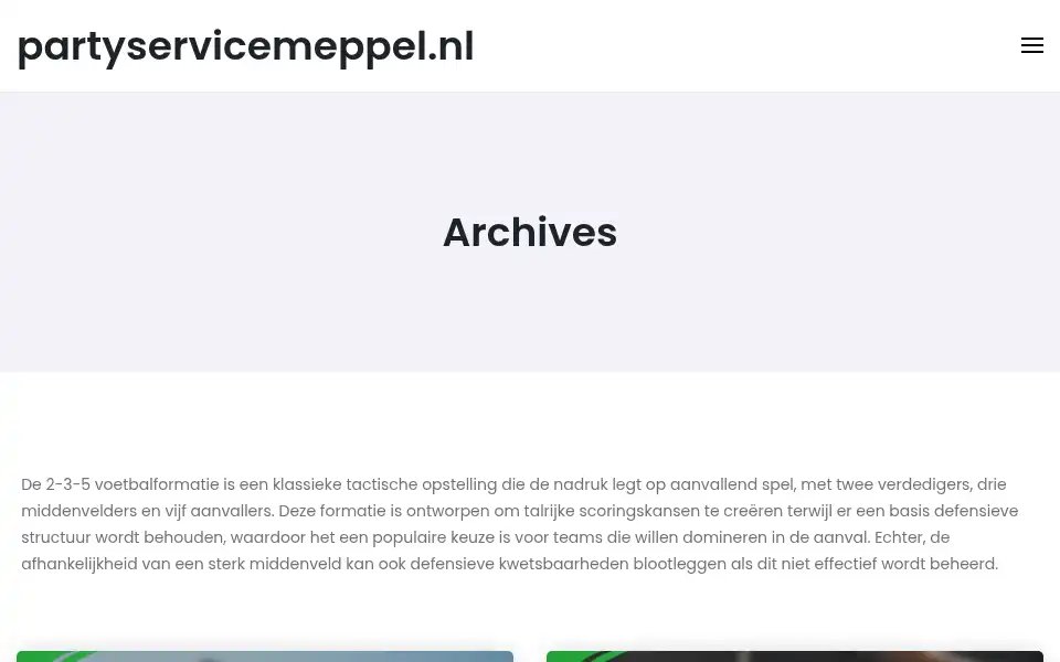 Screenshot of partyservicemeppel.nl