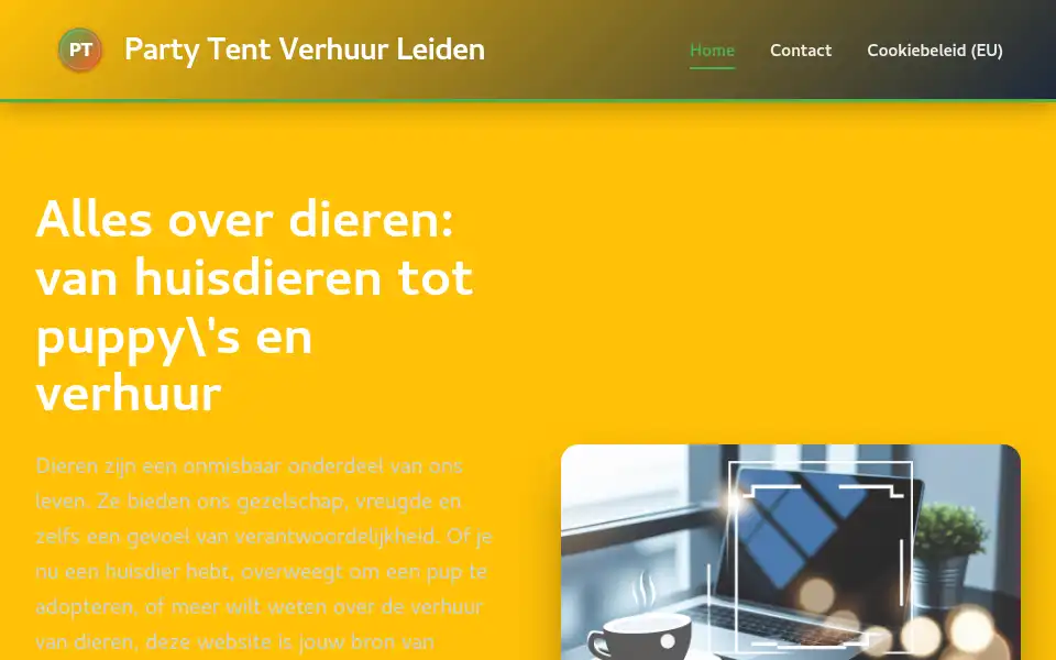 Screenshot of partytentverhuurleiden.nl
