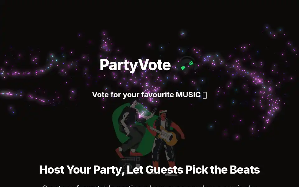 Screenshot of partyvote.ciac.me