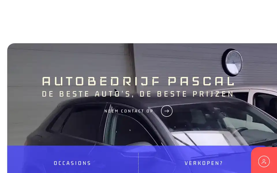 Screenshot of pascalautobedrijf.nl