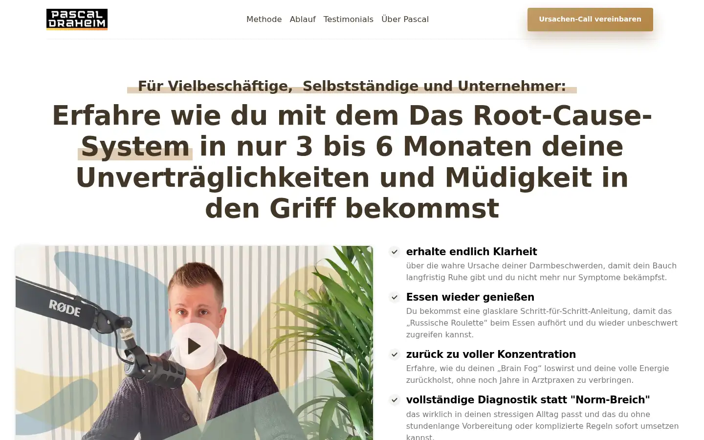 Screenshot of pascaldraheim.de