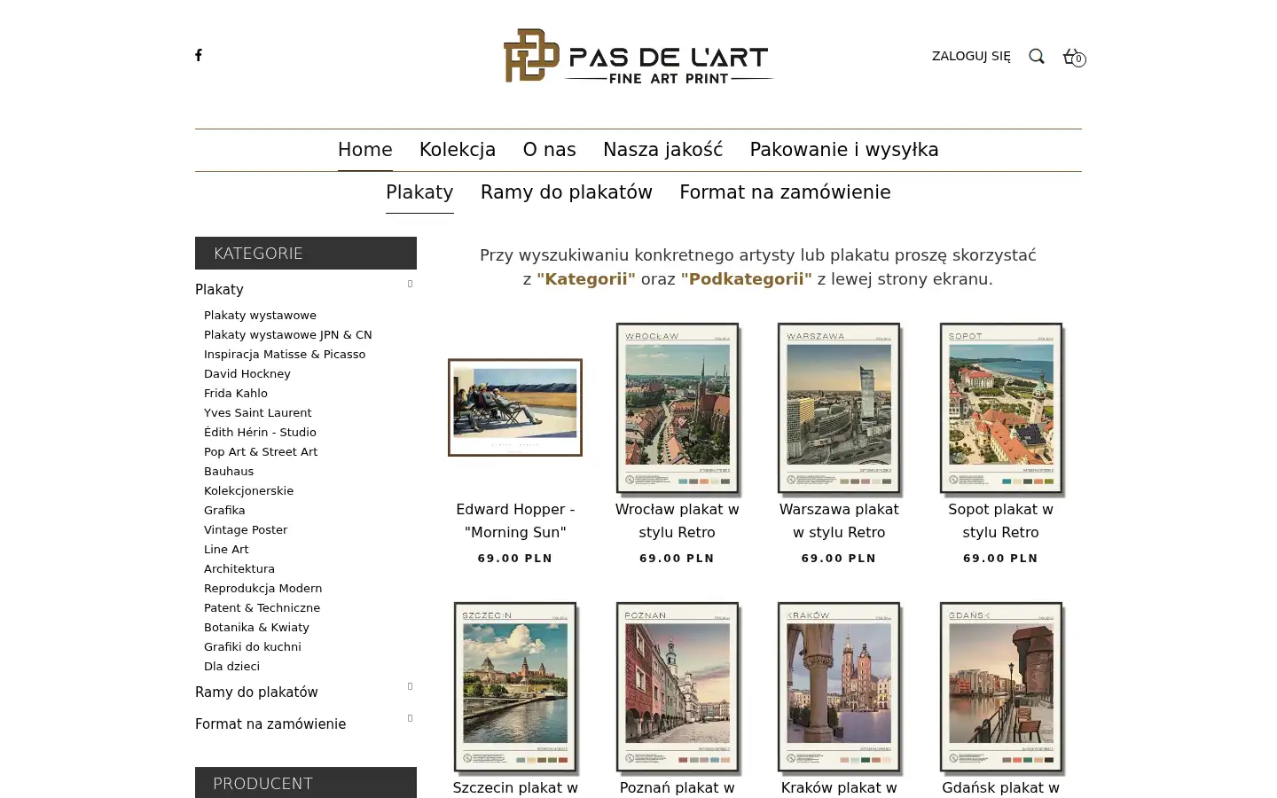 Screenshot of pasdelart.pl