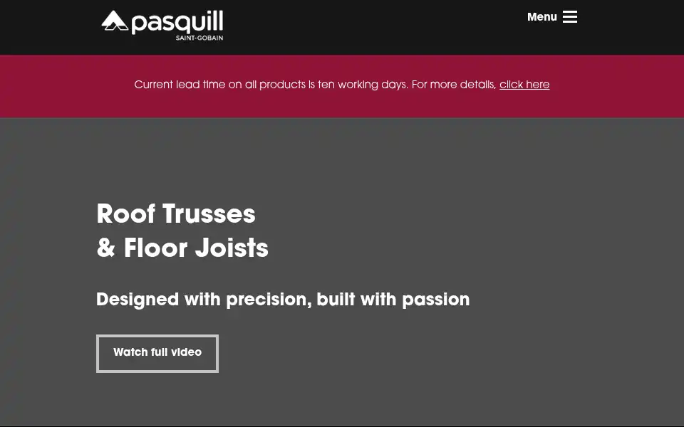 Screenshot of pasquill.co.uk