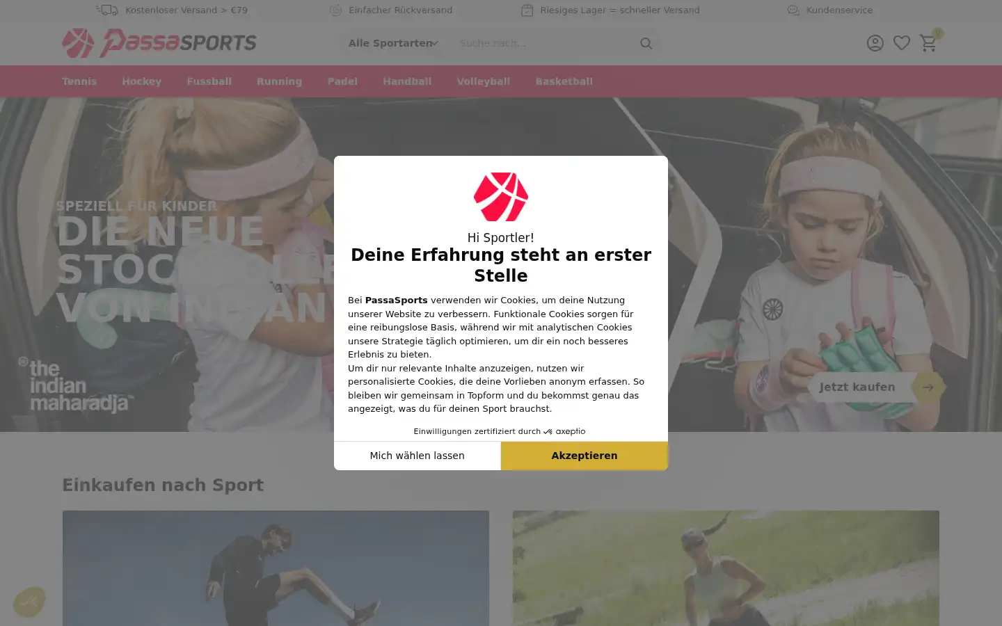 Screenshot of passasports.de
