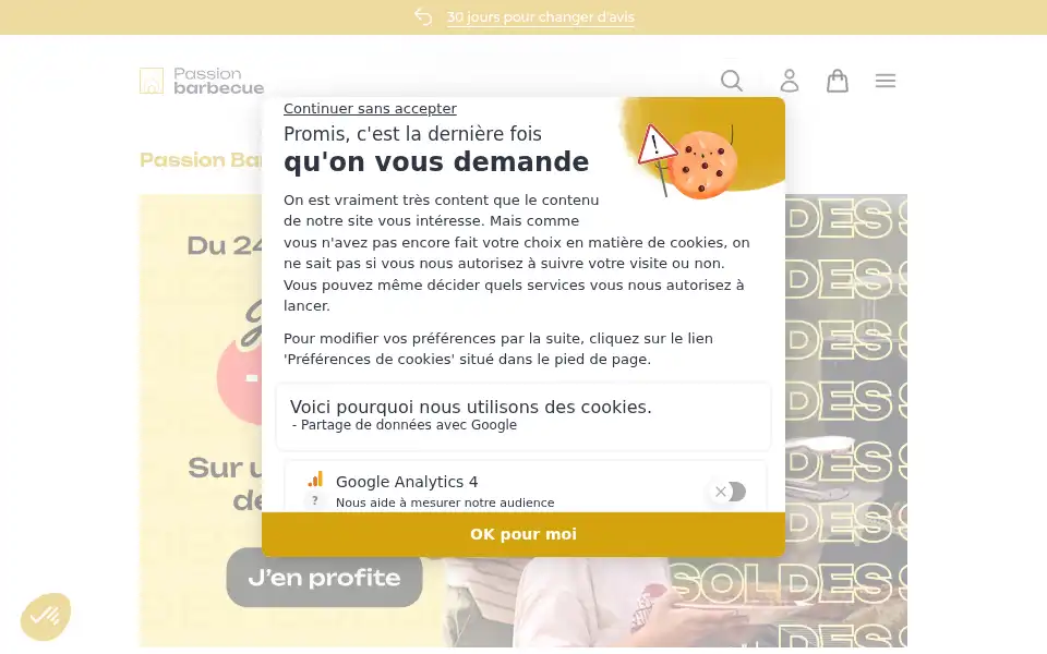 Screenshot of passion-barbecue.fr